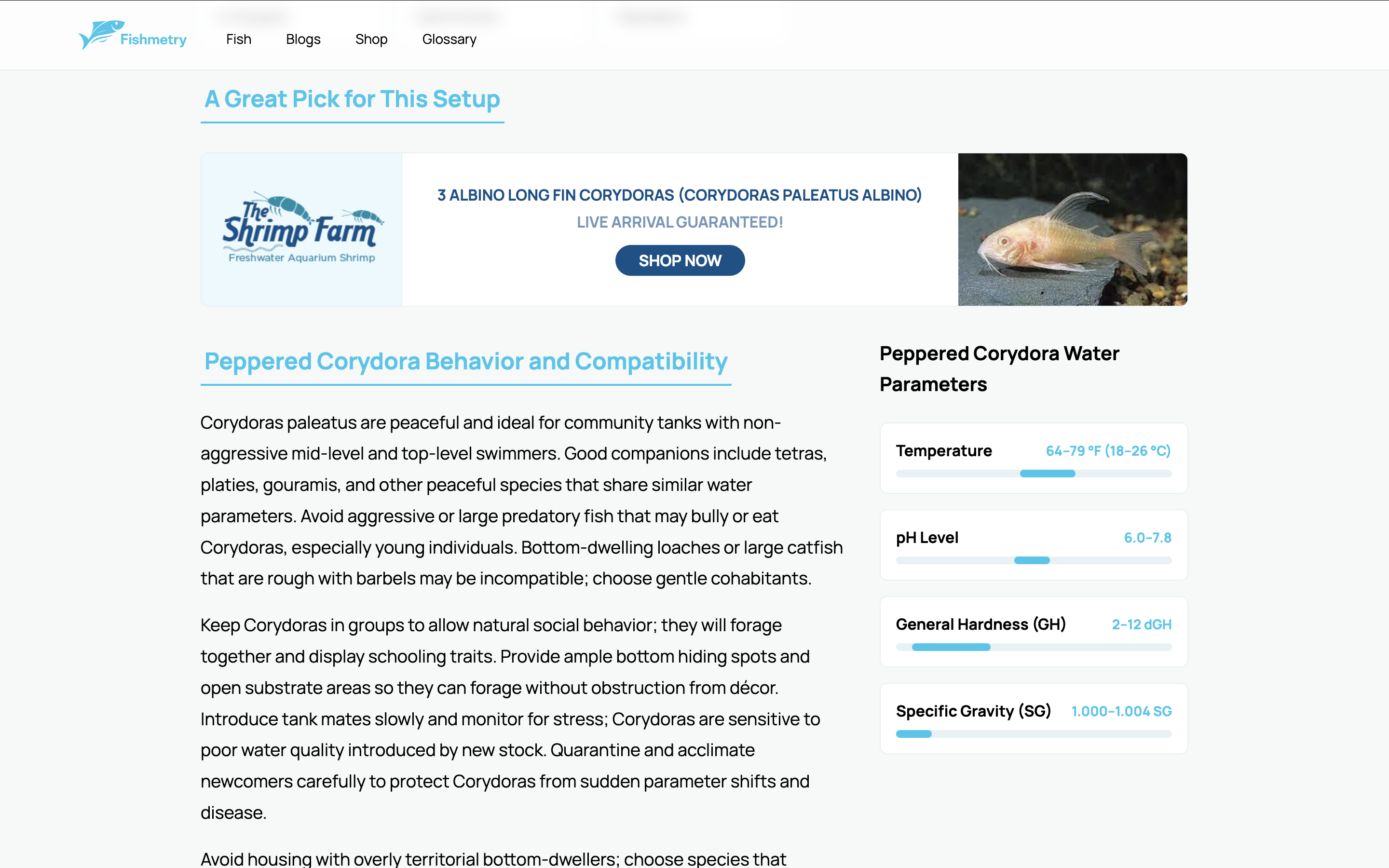 Fishmetry - Fish Details Screen Recommended Product