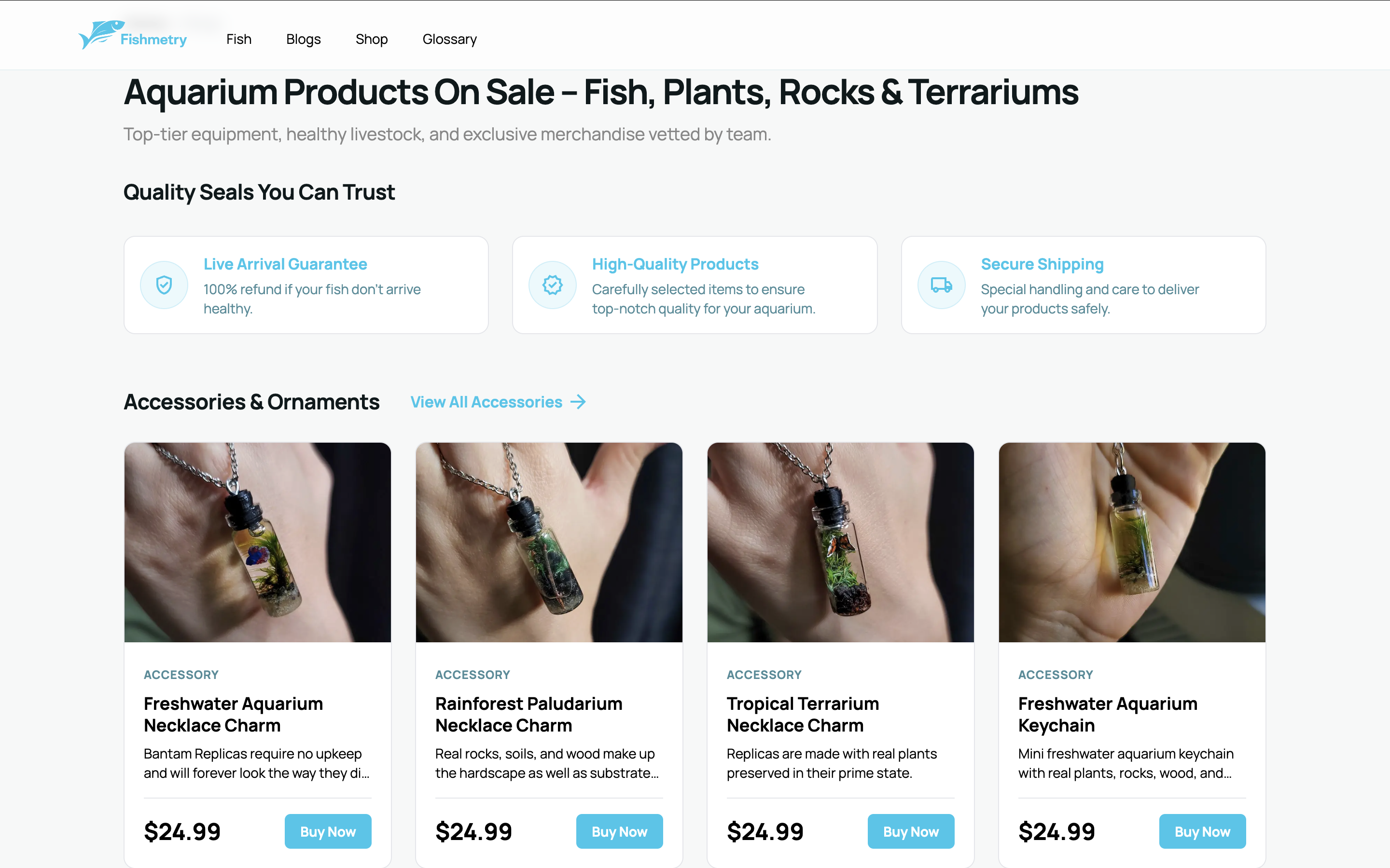 Fishmetry - Shop Screen Header