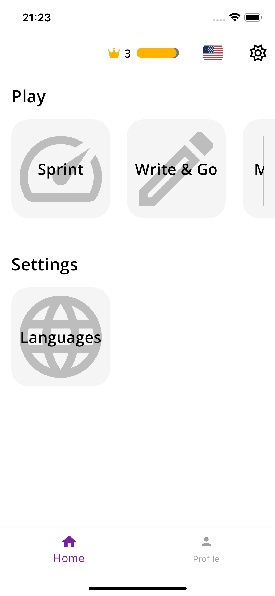 GeoGaburi - Home screen preview